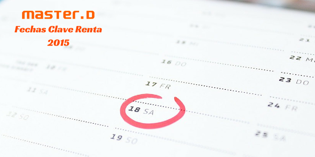 renta 2015 fechas