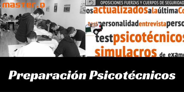 Preparación de Psicotécnicos en MastrerD Mallorca Preparación de Psicotécnicos en MastrerD Mallorca