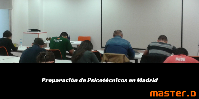 Taller psicotécnicos en MasterD Madrid