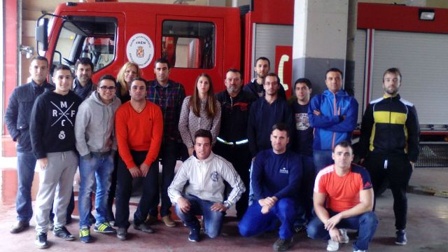 Masterd Jaén en el parque de bomberos