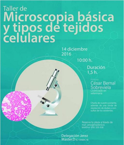 Microscopia básica y tipos de tejidos celulares | MasterD Jerez