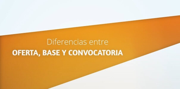 Oposiciones, diferencia entre oferta, convocatoria y bases