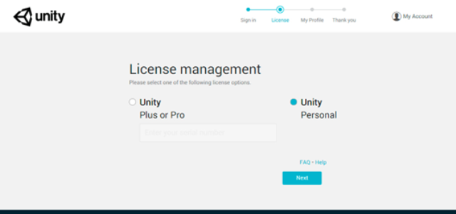 Licencia Unity 3D