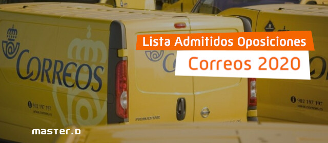 Lista admitidos Correos 2020