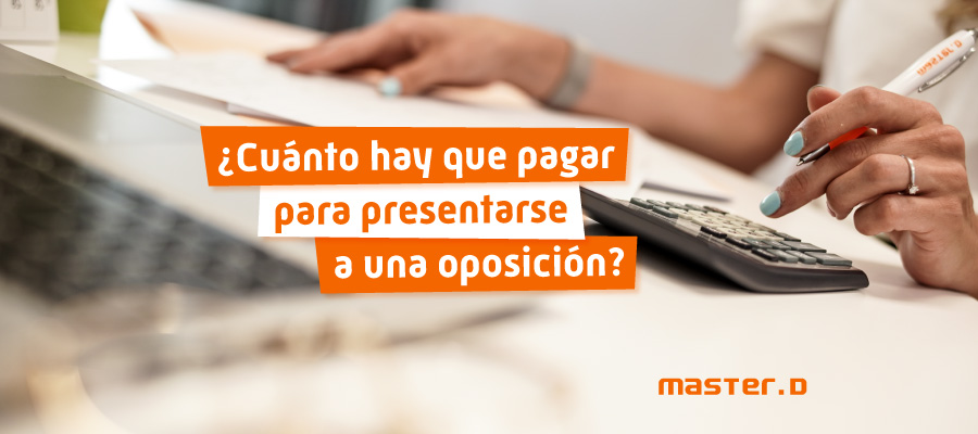 Pago tasas oposiciones