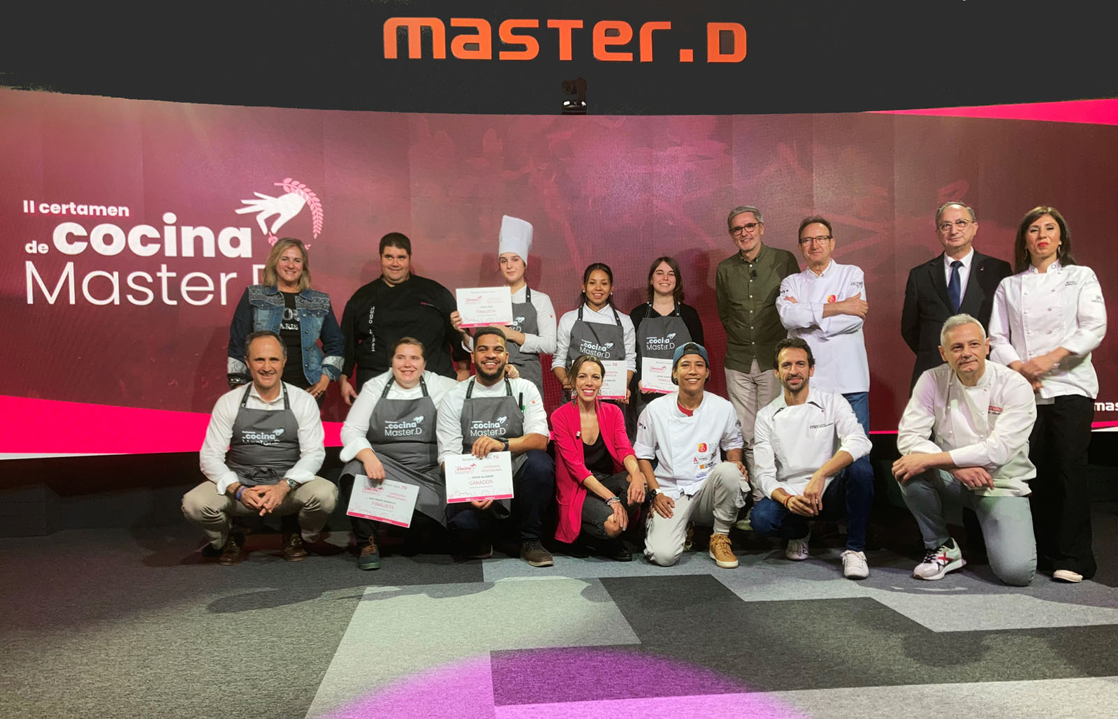 Finalistas II Certamen de Cocina MasterD
