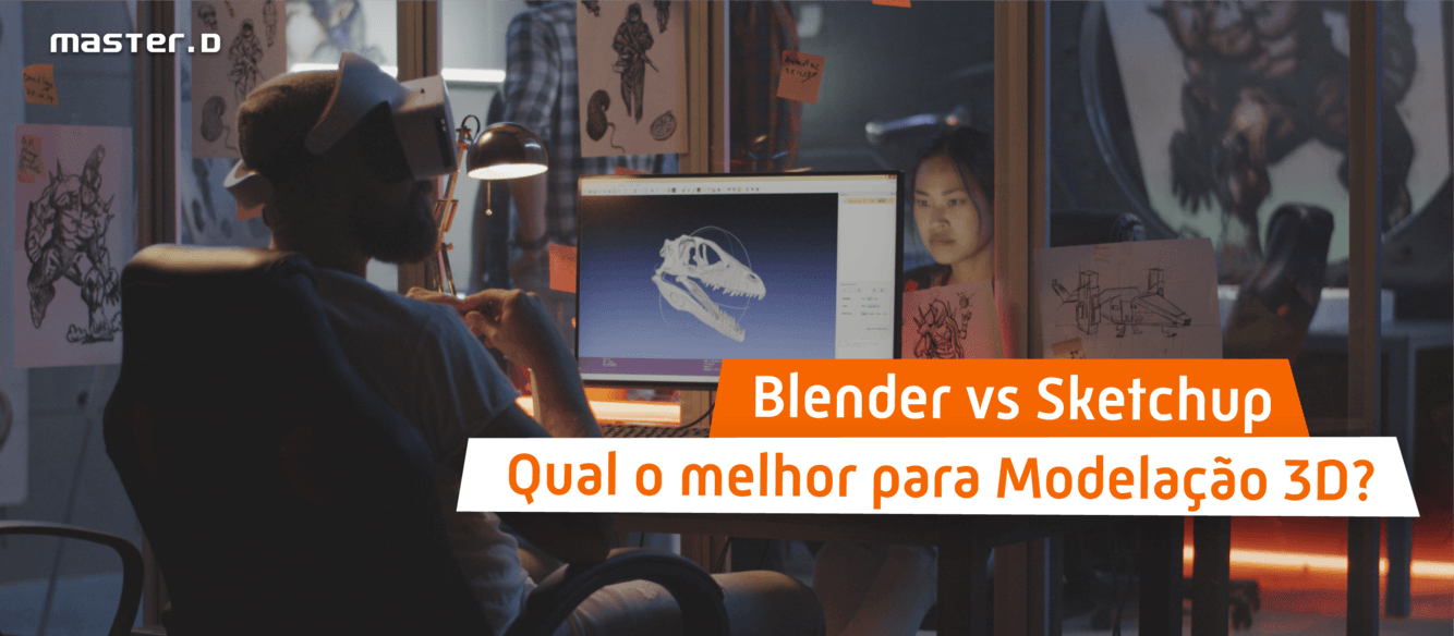 Blender VS Sketchup – Qual a Melhor Plataforma Para Iniciantes em Modelação 3D?