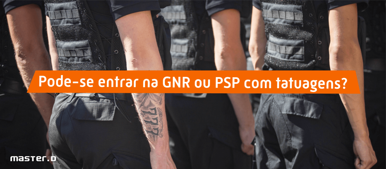 Pode-se entrar com tatuagens na GNR ou PSP? Novas Normas