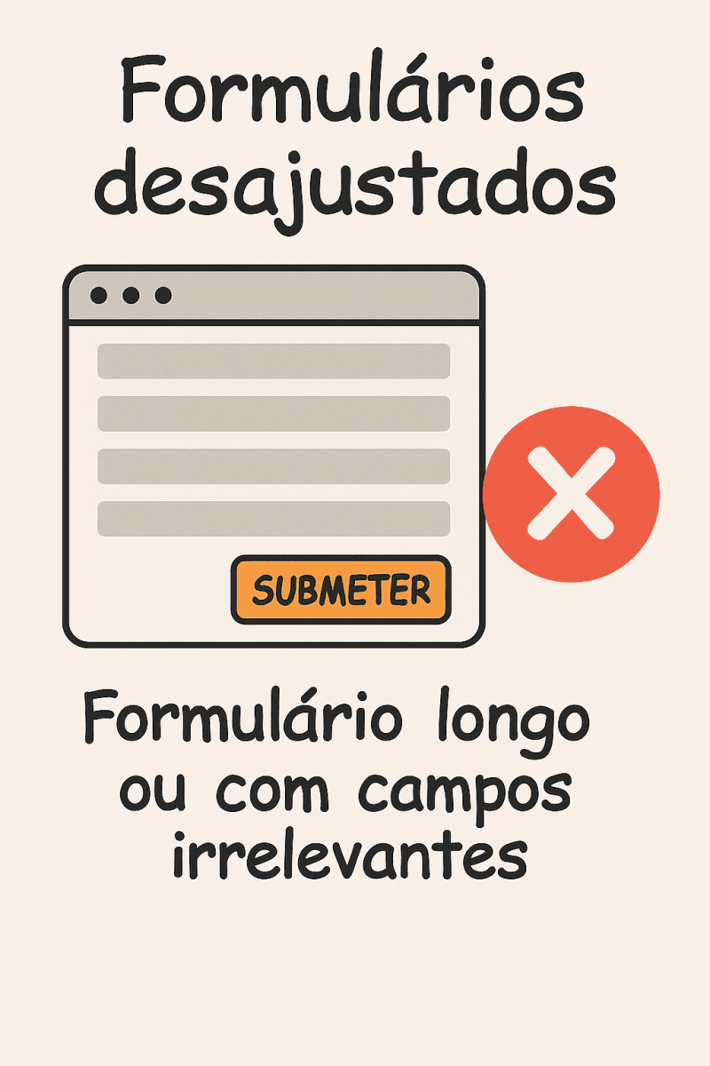 Evitar formulários desajustados nas landing page