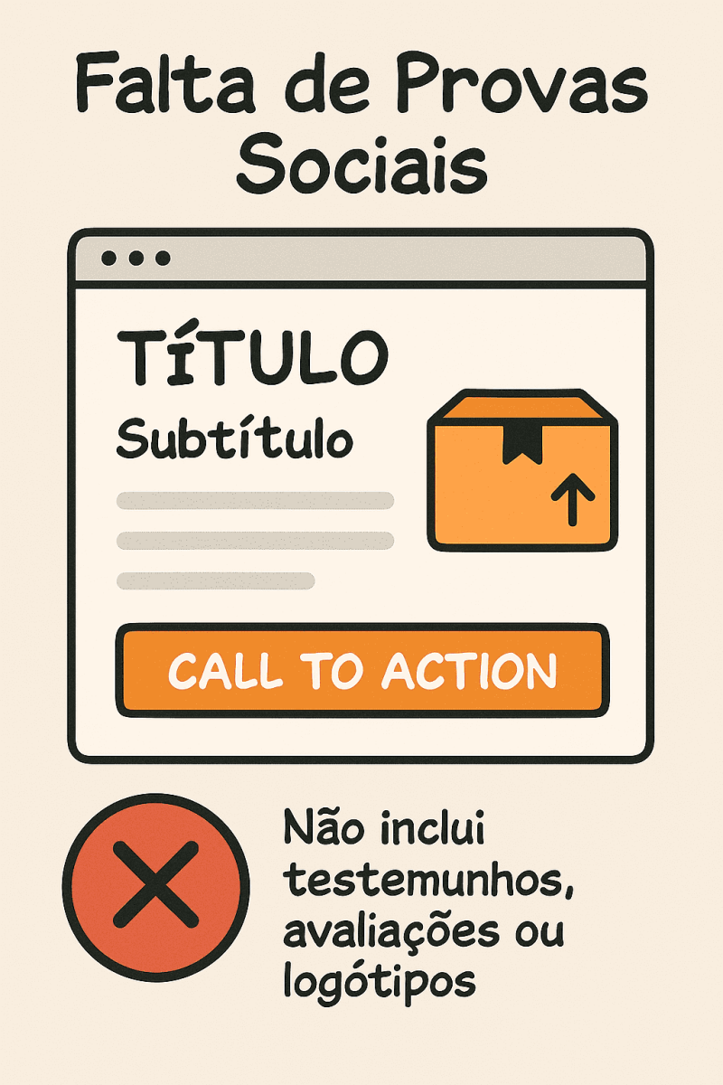 Falta de Provas Sociais