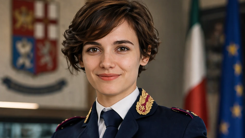 Commissario Polizia di Stato in uniforme