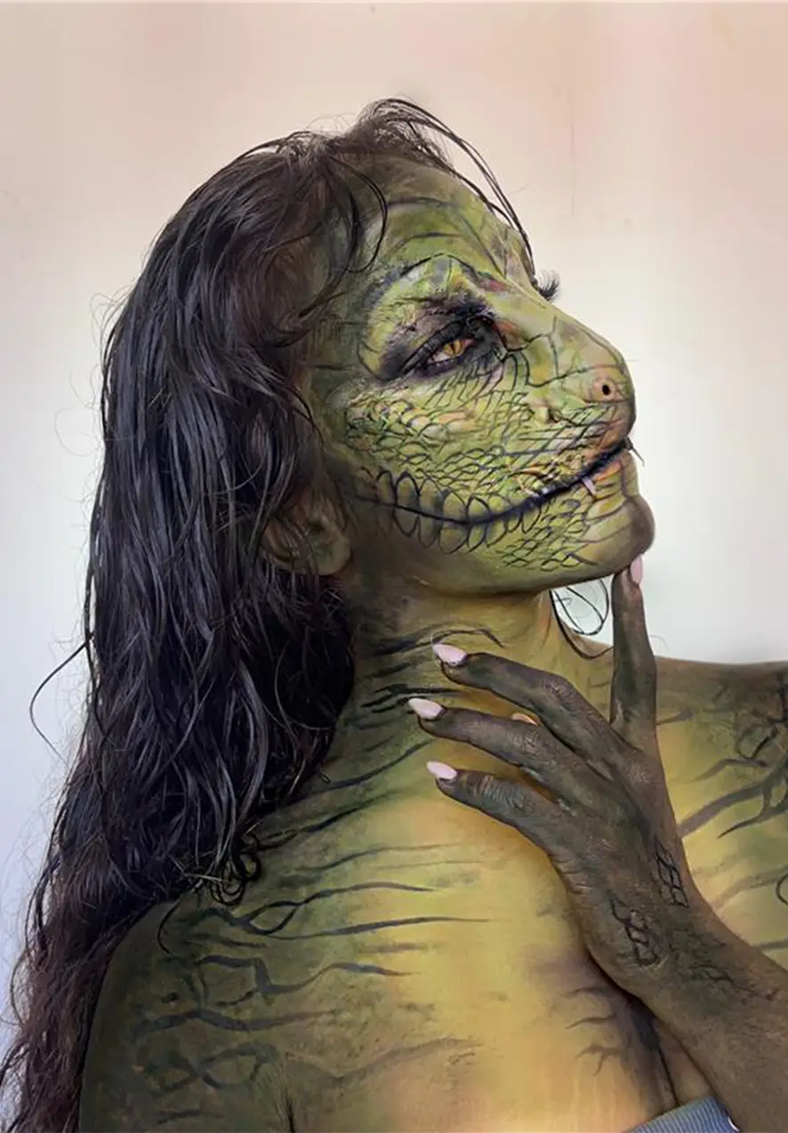 Maquillaje de Caracterización Reptil