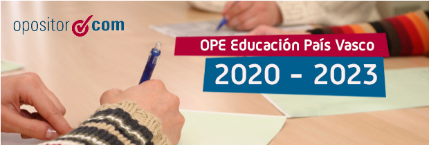 Nuevas OPE de Educación en Euskadi hasta 2023
