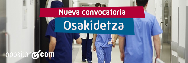 Convocatoria del Servicio de Salud Osakidetza: 1.321 plazas