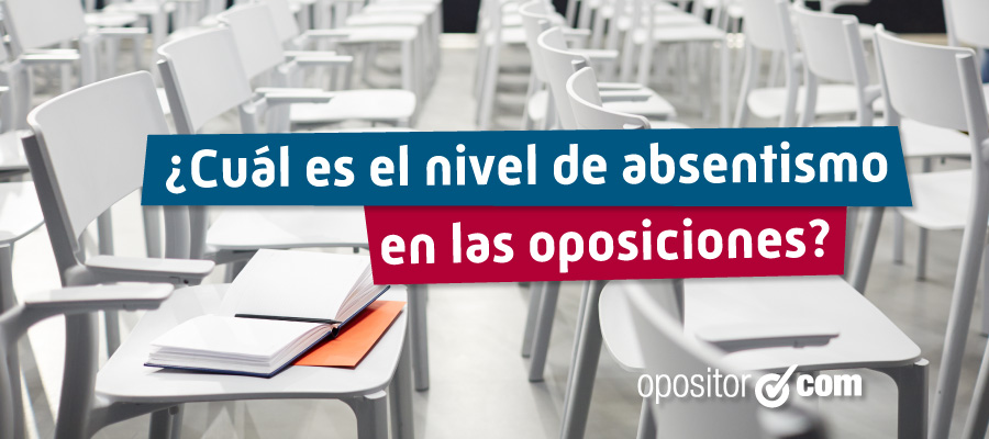 Más del 50% de las personas que se inscribe a una oposición no se presenta el día del examen