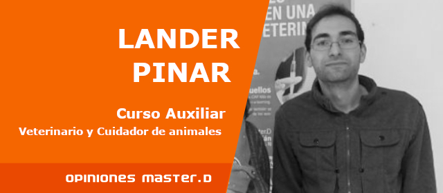 Opiniones MasterD San Sebastian: Lander, alumno de la Escuela de Veterinaria MasterD