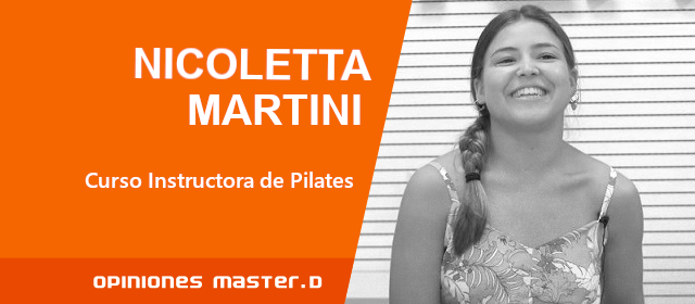 Nicoletta estudia pilates online desde Italia 
