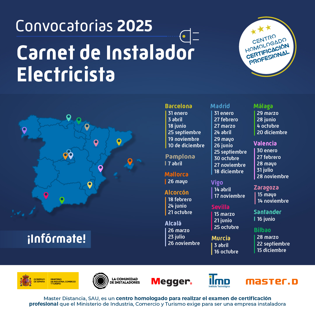 Convocatoria Carnet Electricista 2025