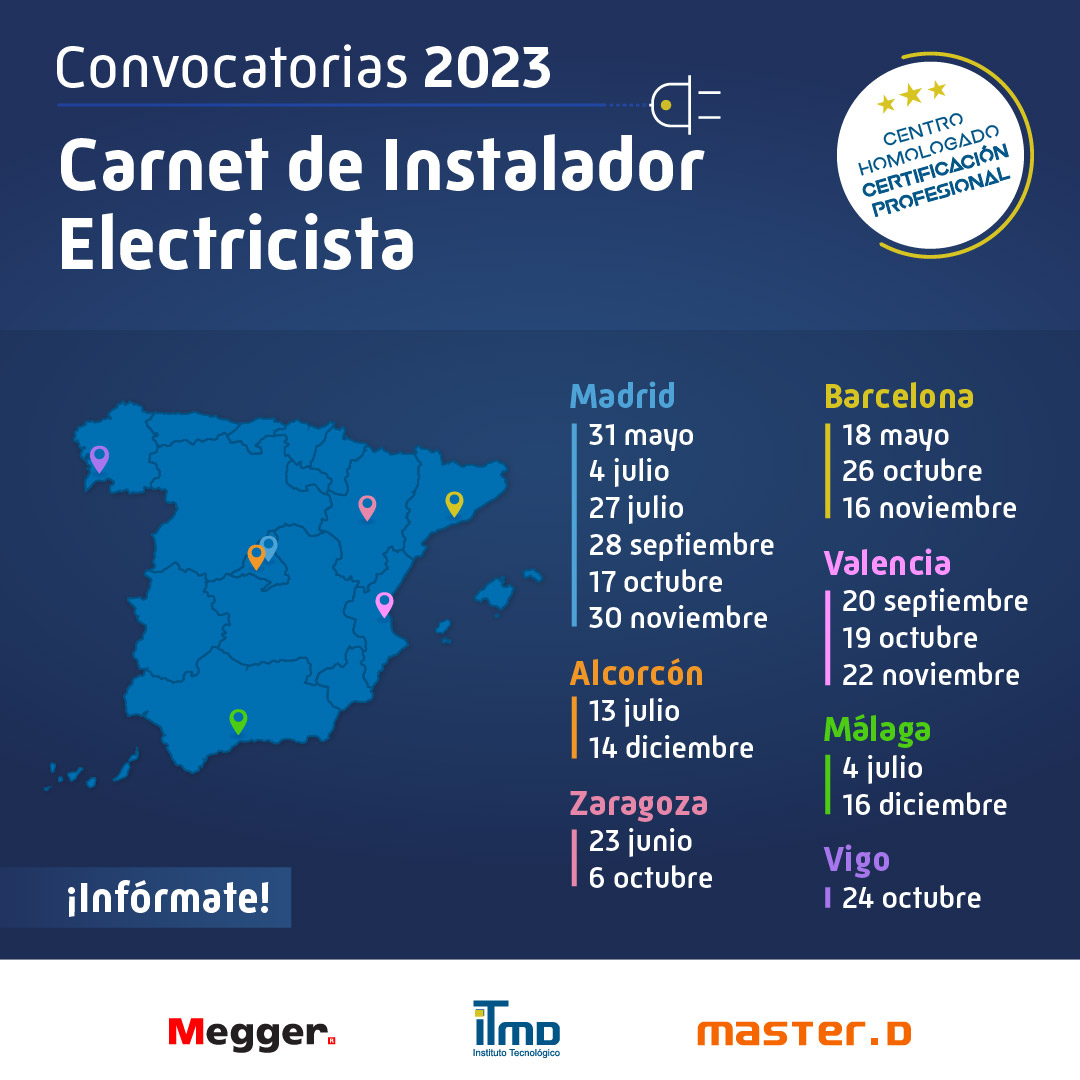Convocatoria Carnet Electricista 2023