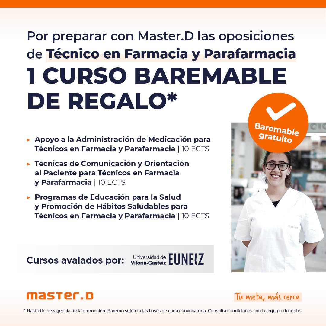 Cursos ECTS Técnico Auxiliar de Farmacia gratis