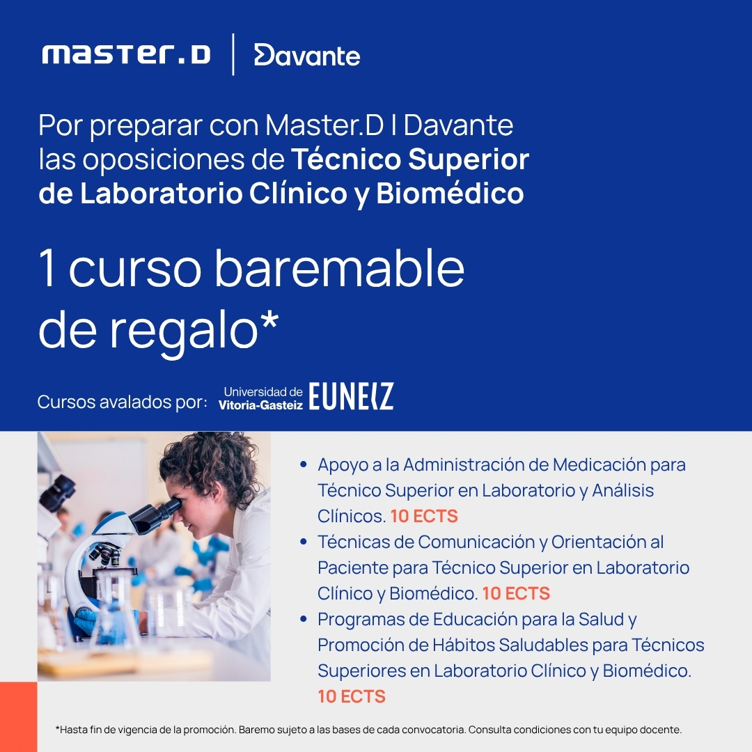 Cursos Baremables para Técnico Superior de Laboratorio