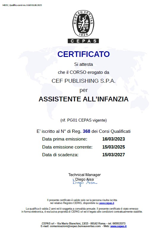 Cepas Assistente Infanzia