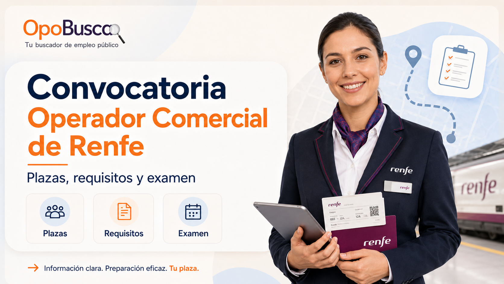Convocatorias de Operador Comercial de Renfe Convocatorias de Operador Comercial de Renfe