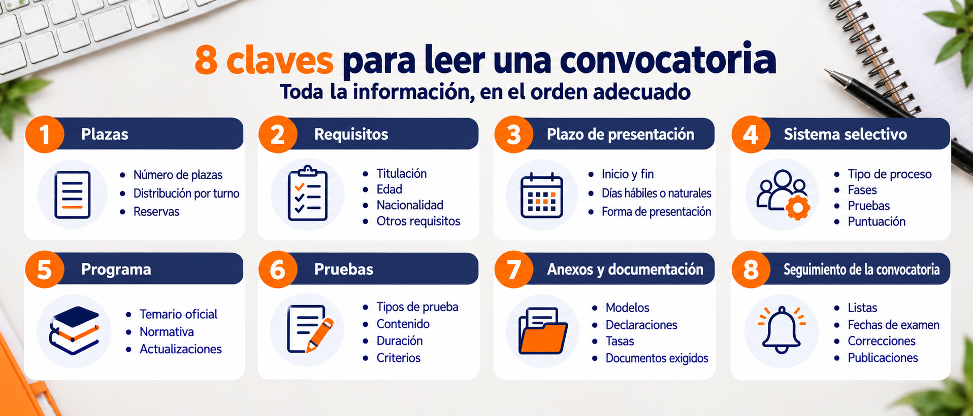 Recomendaciones para opositores Recomendaciones para opositores