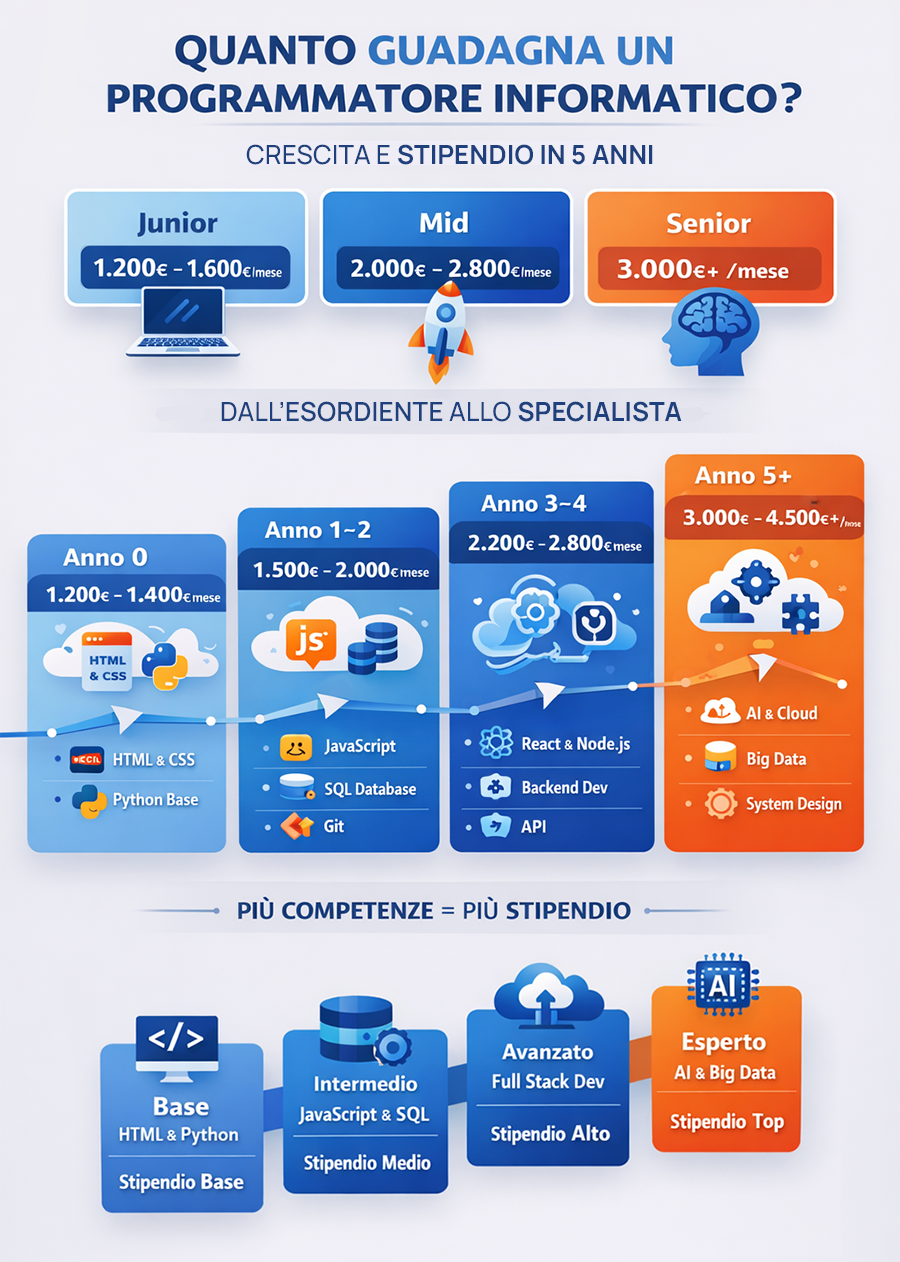 quanto guadagna programmatore informatico