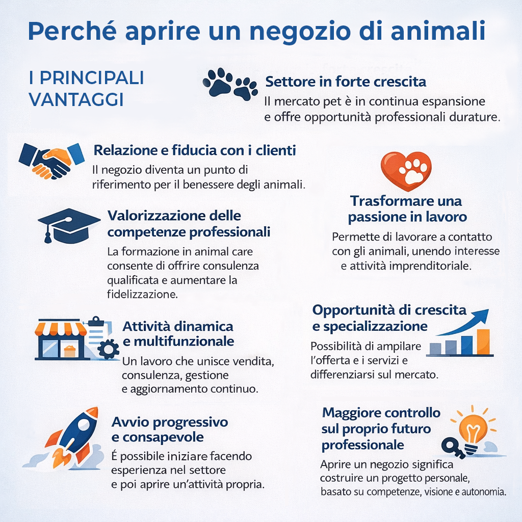Vantaggi aprire negozio di animali