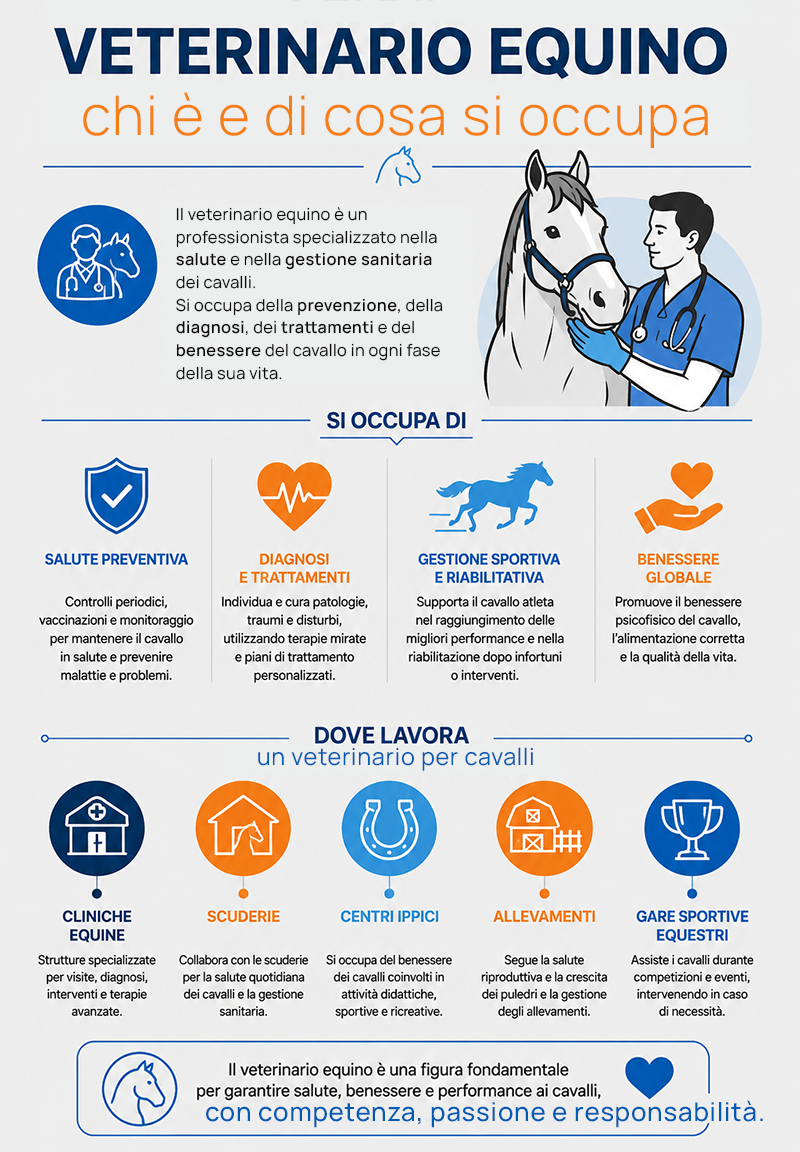 Cosa fa un veterinario per cavalli