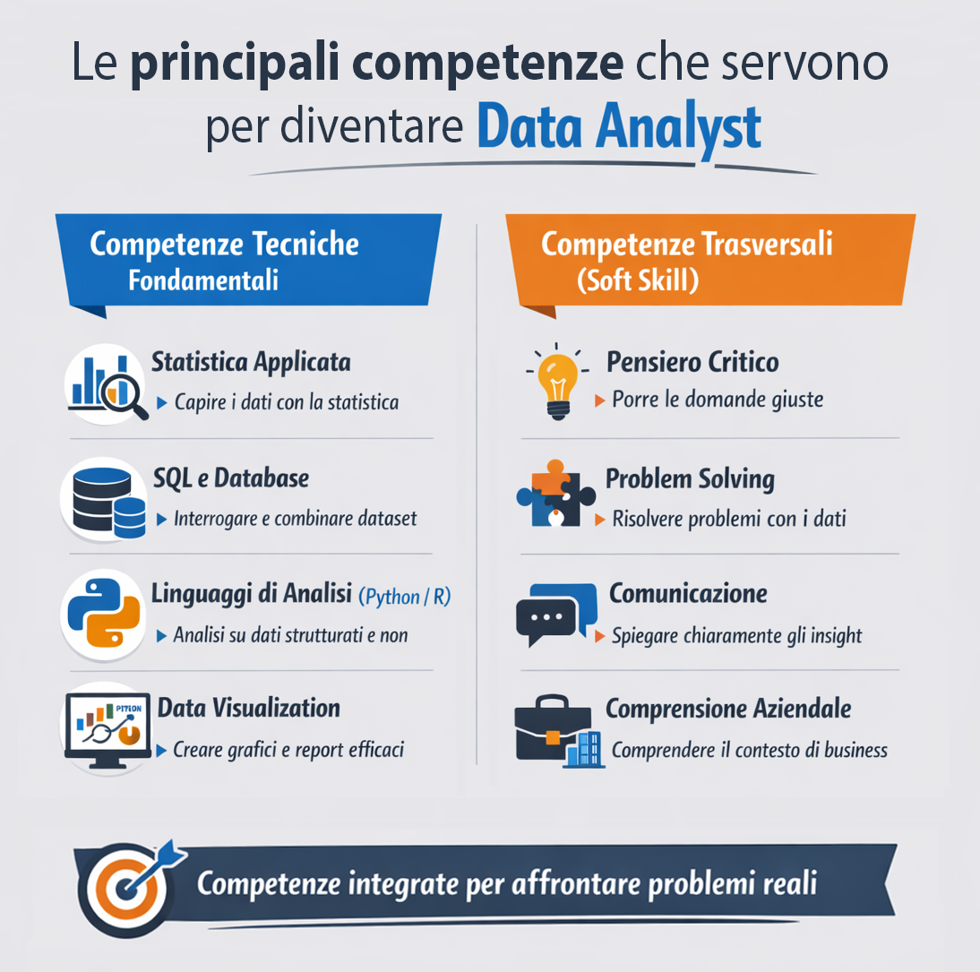 principali competenze data analyst