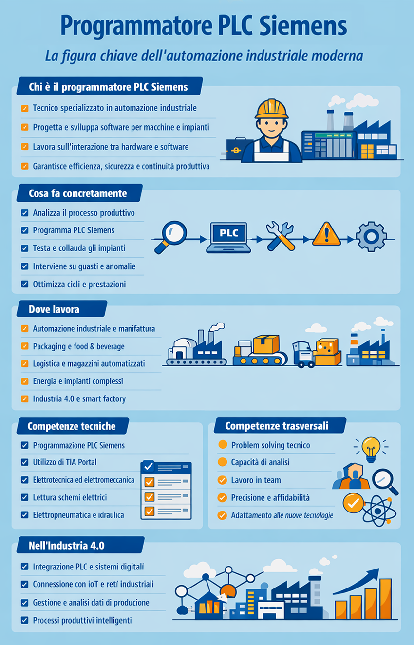 cosa fa programmatore PLC siemens