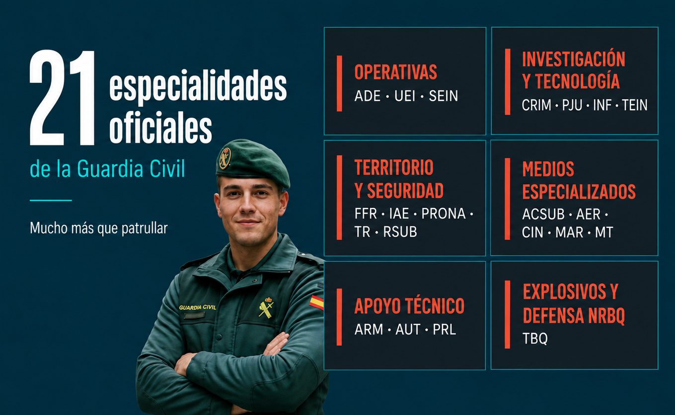 Especialidades de la Guardia Civil Especialidades de la Guardia Civil