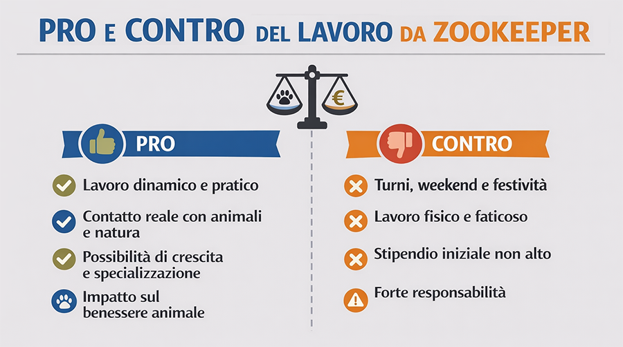 Pro e Contro lavoro dello Zookeeper